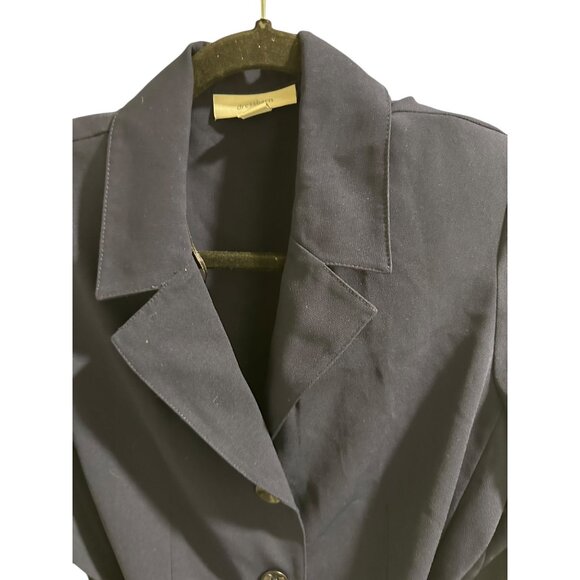 ๐ 2/$20 ๐ Womens Navy Button-Up Blazer Jacket With Polka Dot Ties Size 8 - Picture 3 of 7